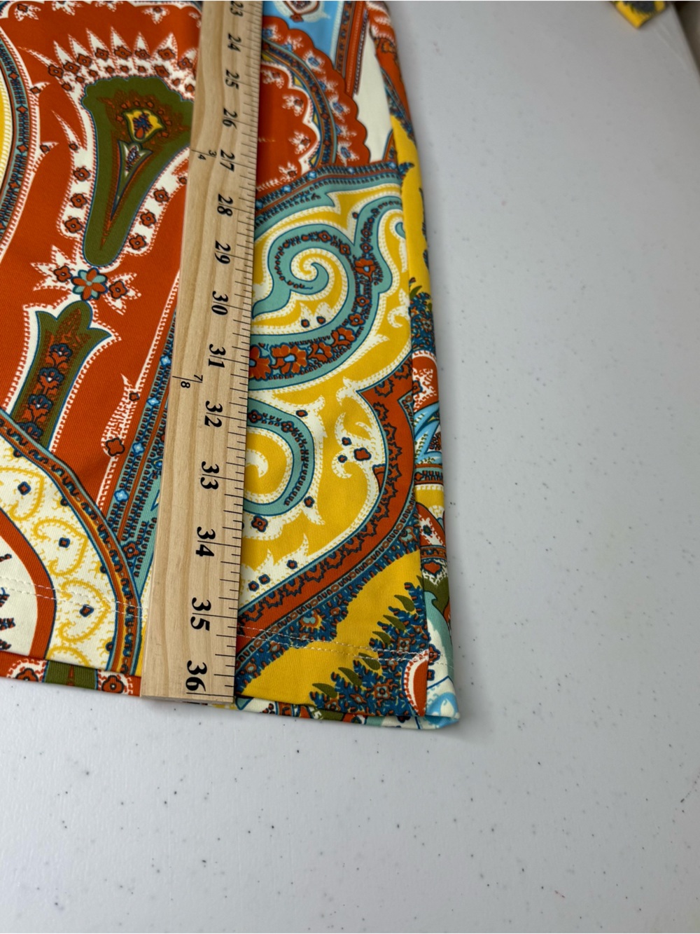 J.McLaughlin Catalina Cloth Lawrence Dress Paisley Print 3/4 Sleeves Midi Size M - Picture 12 of 13